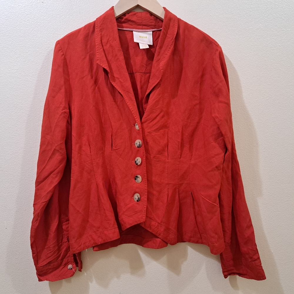 Maeve by anthropologie button down top.